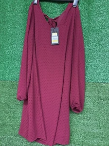 NWT Nine West  Red Wine Size Medium Long Sleeve - Picture 1 of 6