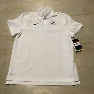 Nike On-Field Dry Fit Arizona Wildcats Shirt Womens Large L Polo NCAA White NWT - Picture 1 of 10