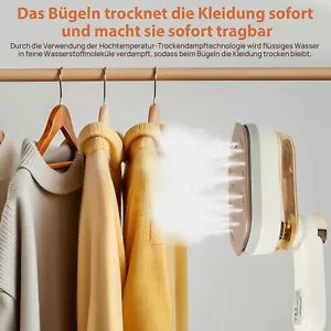 Mini Dampfbügeleisen Tragbar Reise Klein Bügeleisen 1400W Mit Nassbügelfunktion - Bild 1 von 10