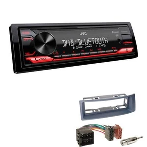 JVC KD-X282DBT Radio Bluetooth DAB für Renault Megane I Megane Scenic dunkelgrau - Bild 1 von 5