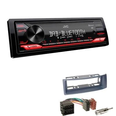 JVC KD-X282DBT Radio Bluetooth DAB für Renault Megane I Megane Scenic dunkelgrau - Bild 1 von 4