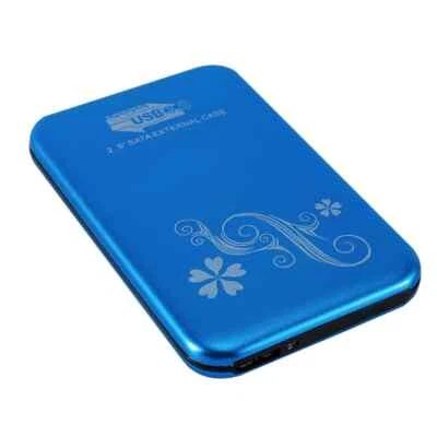 2.5Inch HDD Enclosure 2TB USB3.0 Portable External Hard Drive Box Fr Laptop Blue - Image 1 of 4