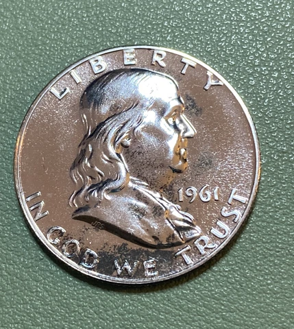 1961 BEN FRANKLIN SILVER HALF DOLLAR - PROOF Cover