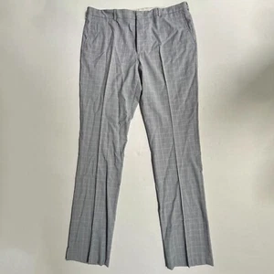 BONOBOS Dress Pants Mens 38 Wool Primatist Super 100s Marlane Flat Front Gray - Picture 1 of 10