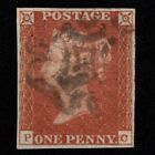 SG8 (BS19) 1d Red Imperf Plate 33 - PC - 4 Margin - V fine -Distinctive Coventry