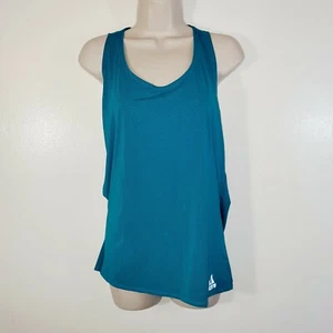 Adidas Large Donna Climachill Tank Teal Righe Nuove con etichette - Foto 1 di 8