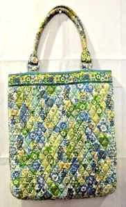 Bolso de Mano Vera Bradley English Meadows Retirado Azul Verde Floral Cartera de Hombro - Imagen 1 de 5