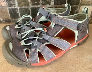 Keen Unisex Kids Seacamp II CNX C Sport Sandals Gray Waterproof Girl Boy 4 Youth - Picture 1 of 8