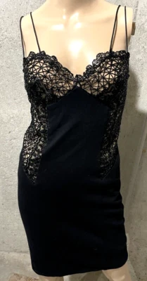 VALENTINO Boutique Vintage Bead Embroidered Bustier Cocktail Dress IT 42 / US 6 - Image 1 of 4