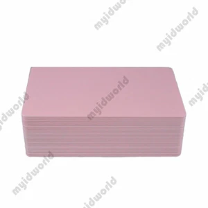 Pink PVC Cards, CR80.30 Mil, Credit Card Size - USA - Pack of 50 Seal - Picture 1 of 2