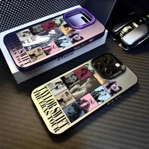 NEW 2025 Taylor S. Swift Aurora Laser iPhone Case – Black & Purple Matte Metalli - Photo 1 sur 8