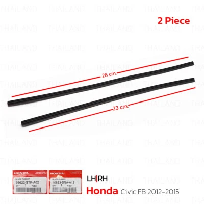 For Honda Civic FB 2012 - 15 23" 26" Wiper Rubber Blades Insert Pair Front - Image 1 of 4