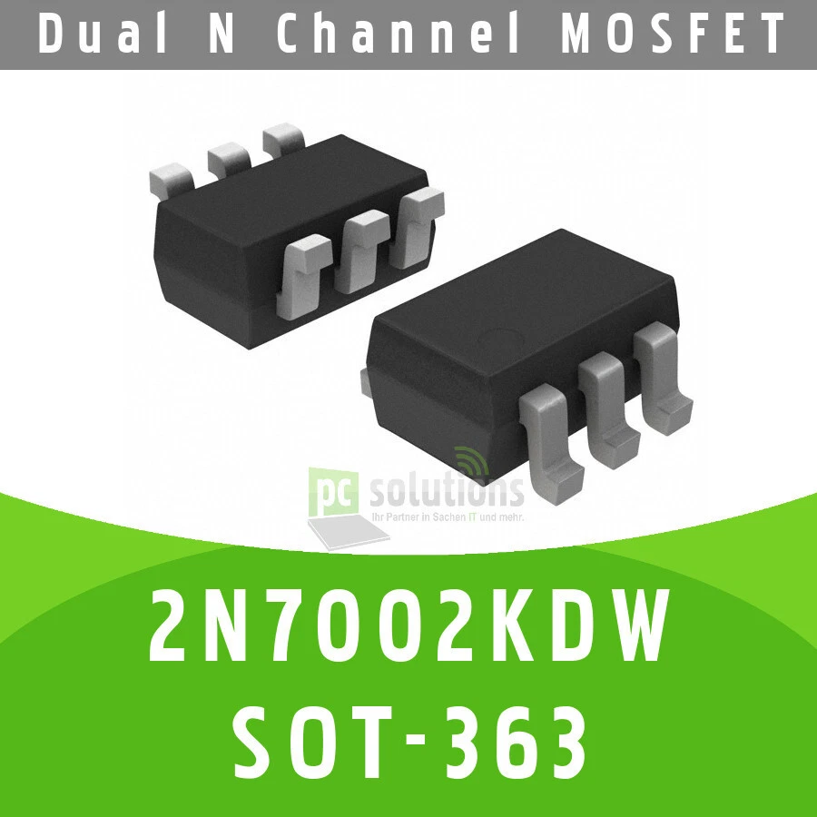 ✅ 2N7002KDW Dual N-Channel MOSFET 60V SOT-363 - Bild 1 von 1