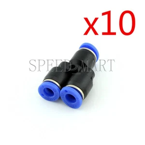 10 pcs Y Type PY6 Pneumatic Air 3 Way Quick Fittings Connector 6mm Tube Hose - Foto 1 di 2