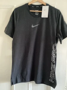 Camisa Nike Pro Para Hombres Dri Fit Entrenamiento Fitness Correr Gimnasio Negra DR8772-010 - Imagen 1 de 5