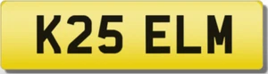 ELM 25 EM 3x3 VINTAGE RETRO Private CHERISHED Registration Number Plate - Picture 1 of 1