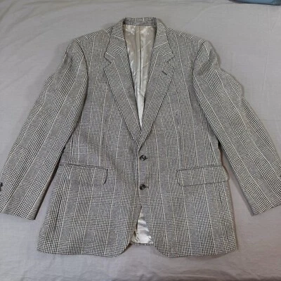 Blazer Abrigo Deportivo Aquascutum of London Para Hombre Talla 44 Regular 60% Seda 40 Lana Cuadros Foto 1 de 4