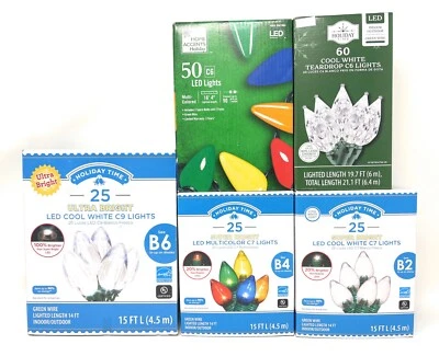 LED C6/C7/C9 Lights Holiday/Christmas/Party - Available in Many Styles & Colors - Image 1 of 3