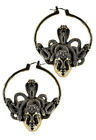 Ohrringe Creolen Restyle Medusa Farbe gold od. silber Schlangen Schlange Nugoth 