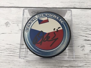 Disco de hockey Ladislav Smid firmado por el equipo de la República Checa autografiado a - Imagen 1 de 1