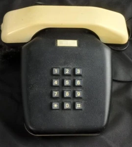 Telefono Domino Vintage Bianco Nero Soprammobile Italia Phone - Imagen 1 de 15