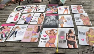 Lot Of 18 Authentic Victoria's Secret Posters Andrea Lima? Bra Pink Store Angels - Picture 1 of 24
