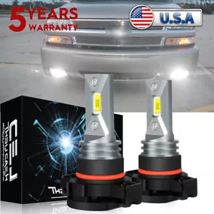 5202 H16 LED Fog Light Bulb For Chevy Silverado 1500 2007-2015 White 6000K A+++ - Bild 1 von 16