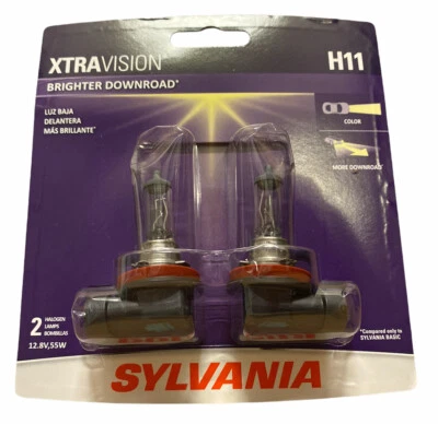 Bombillas de faros Sylvania XTRAVISION H11 12,8 V 55 W halógenas más brillantes para carretera Foto 1 de 4