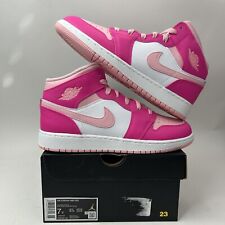 Nike Air Jordan 1 Mid GS “Fierce Pink/Barbie” FD8780-116 7Y/Women’s 8.5 New