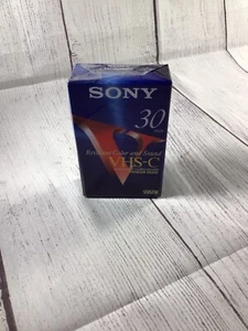 SONY VHS-C Video Tapes 30/90 Minute Premium Grade New Sealed Brilliant Color - Picture 1 of 4