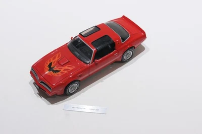 FRANKLIN MINT 1977 PONTIAC TRANS AM RED SCALE 1:24 LIMITED EDITION NO BOX NO COA - Image 1 of 4