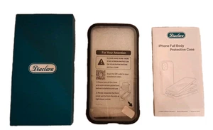 Diaclara iPhone 12, 13 Mini Case 5.4"  Full Body Built-In Screen Protector T2283 - Picture 1 of 4