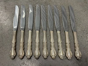 CUCHILLO DE PLATA ESTERLINA ROGERS ANTIGUO CHARLESTON HOJA MODERNA SIN MONOGRAMA - Imagen 1 de 4