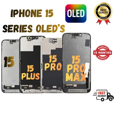 For Apple iPhone 15 15 Plus Pro Pro Max OLED LCD Screen Replacement Display - Image 1 of 3