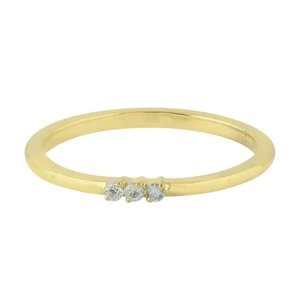 925 Sterling Silver White Topaz Band Ring For Women Handmade Ring For Women - Picture 1 of 6