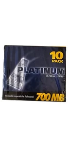 Platinum CD-R Rohlinge 80 min 700 MB Blau 10er Pack Recordable - Bild 1 von 2