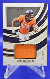 Patch Indossata Calciatore Immacolata 2022, Demarcus Ware 2/49 Bronco's - Foto 1 di 12