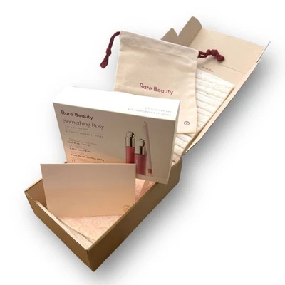 Rare Beauty Something Rosy Lip & Cheek Set Selena Gomez NEW - Image 1 of 4