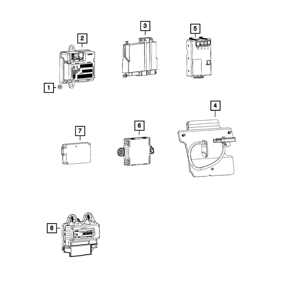 68540647AA Mopar Transfer Case Actuator Rear for Jeep Cherokee Chrysler 200 2017 - Image 1 of 1