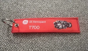 New GE Aerospace T700 Engine Red Keychain Swag Employee Item Military Army - Picture 1 of 13