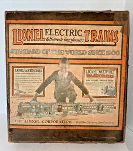 LIONEL PREWAR ST. GAUGE SET #347 - 8 LOCO W/337, 338 CARS W/O. BOXES & SET BOX - Picture 1 of 15