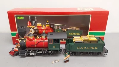 Locomotora de vapor Mogul LGB 2018D escala G DSP&PRR 2-6-0 y licitadora #18 EX/caja Foto 1 de 4