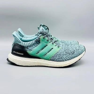 Adidas Zapatos Mujer 8.5 Azul Verde Ultra Boost Primeknit Atlético Correr Tenis Foto 1 de 4