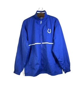 PreGame Vintage NFL Indianapolis Colts Full Zip Windbreaker Jacket Men's Size M - Picture 1 of 11