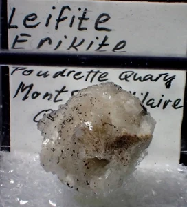 LEIFITE ERIKITE Crystals Rare Fine Mineral Specimen Mont Saint Hilaire, CANADA - Imagen 1 de 8