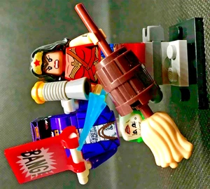 DC COMICS © THE JOKER BATMAN  + WONDER WOMAN HERO MOC - Imagen 1 de 7