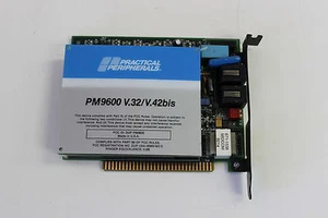 PRACTICAL PERIPHERALS PM9600 V.32/V.42BIS 8 BIT ISA INTERNAL MODEM WITH WARRANT - Picture 1 of 3