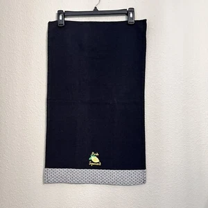 Kitchen Dish Hand Tea Towel Black White Lemon Embroidered Fruit Cotton Summer - Picture 1 of 22