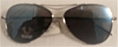 Gafas de sol True Religion Tr4006 aviador, plateadas, piloto, UVA UVB venta al por menor $100 Foto 1 de 3
