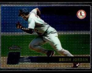 1996 Topps Chrome Brian Jordan St. Louis Cardinals #35 - Picture 1 of 2